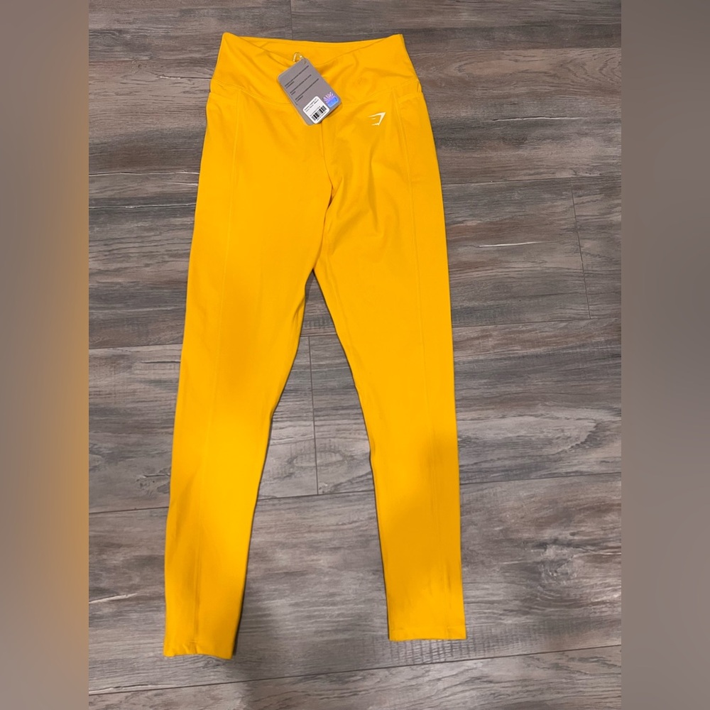 Gymshark dry Medium dreamy citrus Yellow Leggings medium woman